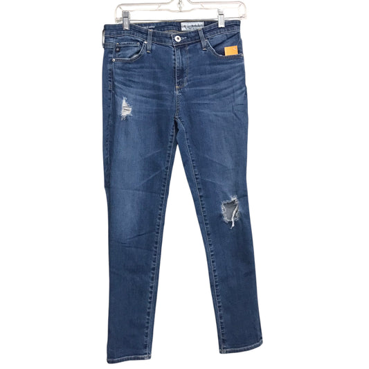 Jeans Straight By Anthropologie In Blue Denim, Size:6