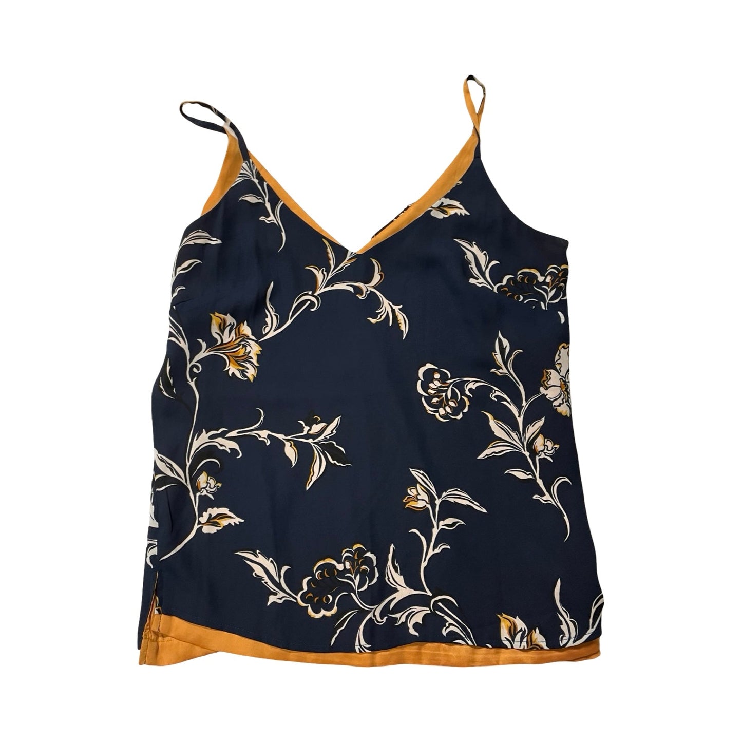 Top Sleeveless By White House Black Market In Blue & Yellow, Size:Xs