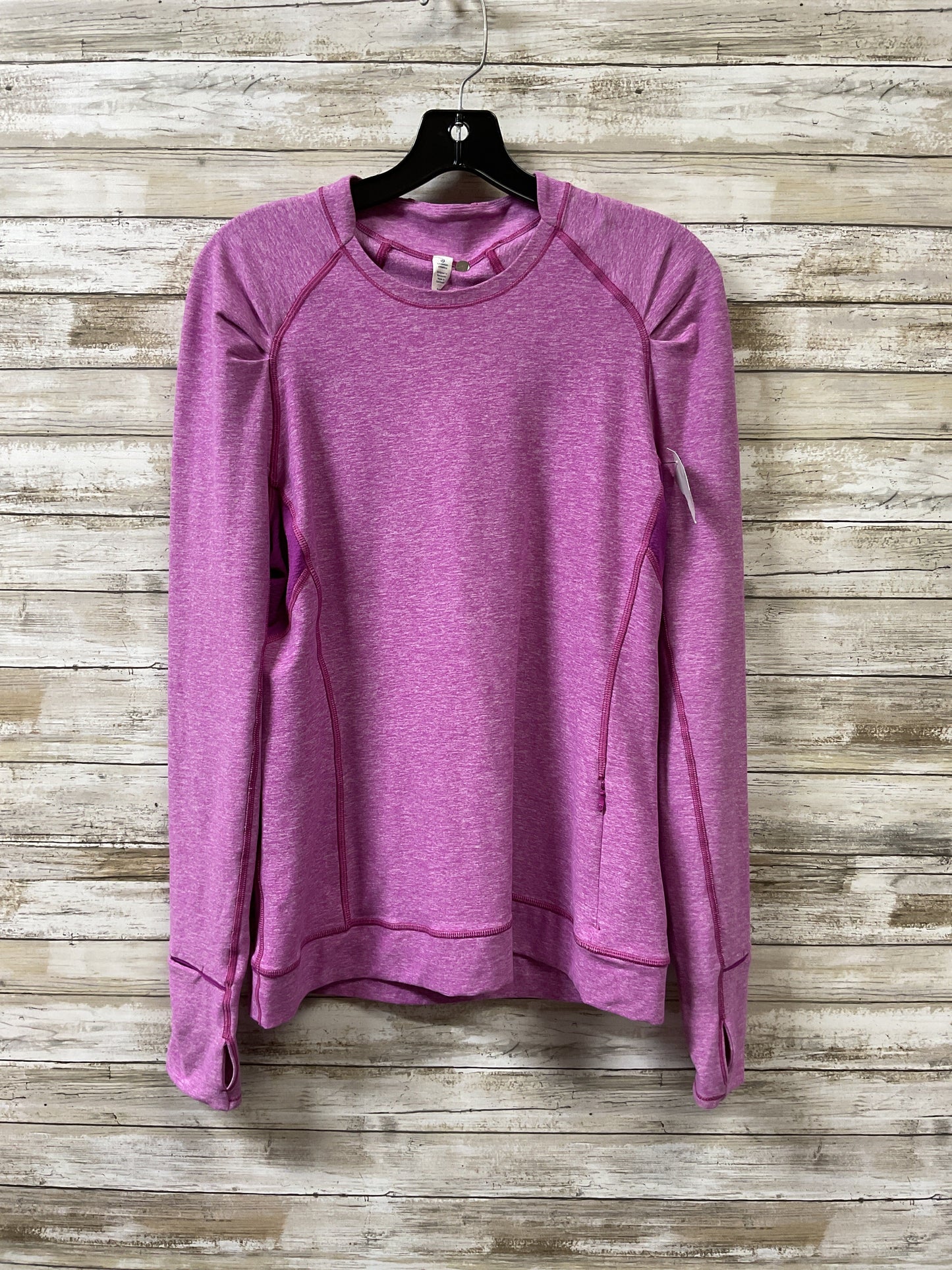Athletic Top Ls Crewneck By Lululemon In Purple, Size:10