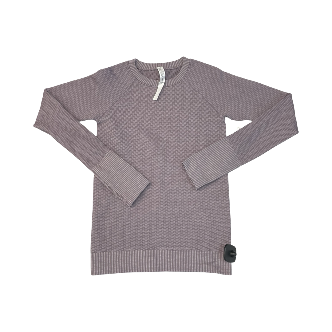 Athletic Top Ls Crewneck By Lululemon In Purple, Size:4