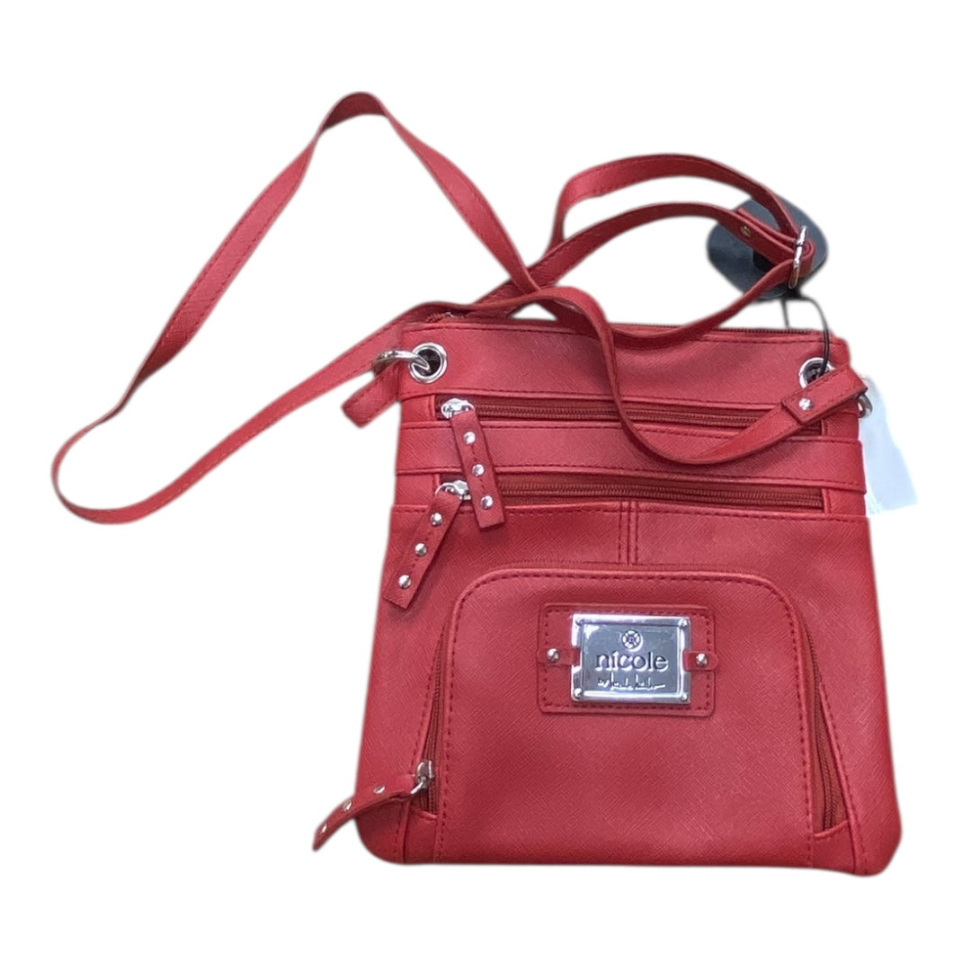Handbag By Nicole By Nicole Miller In Red, Size:Small