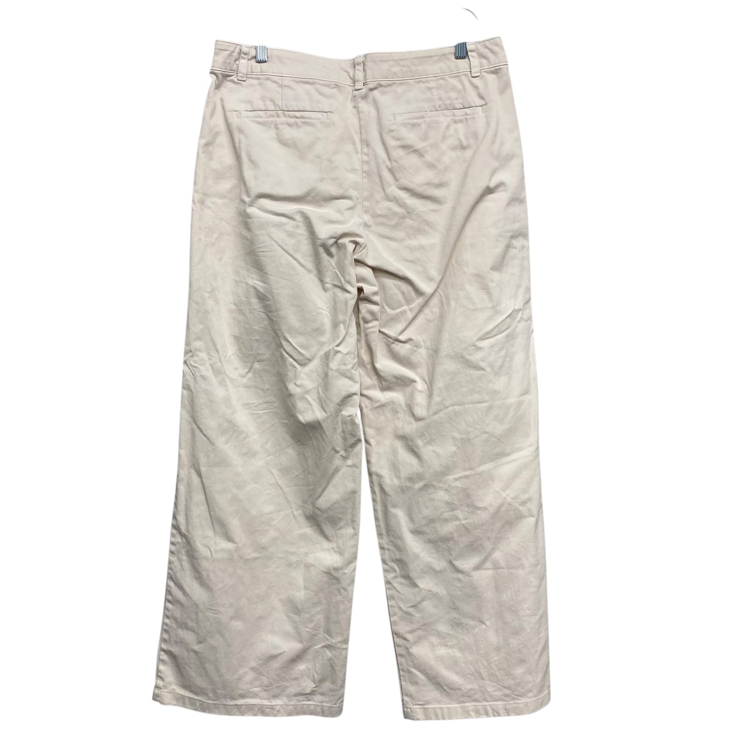 Jeans Wide Leg By Gap In Cream, Size:12