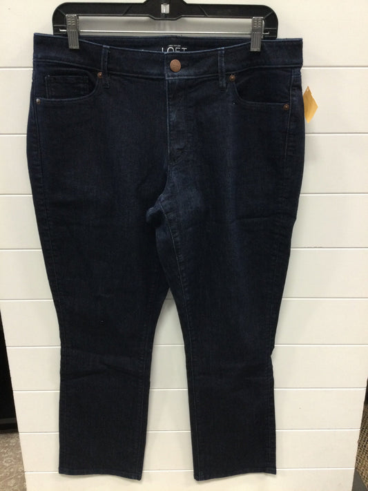 Jeans Straight By Loft In Blue Denim, Size:12