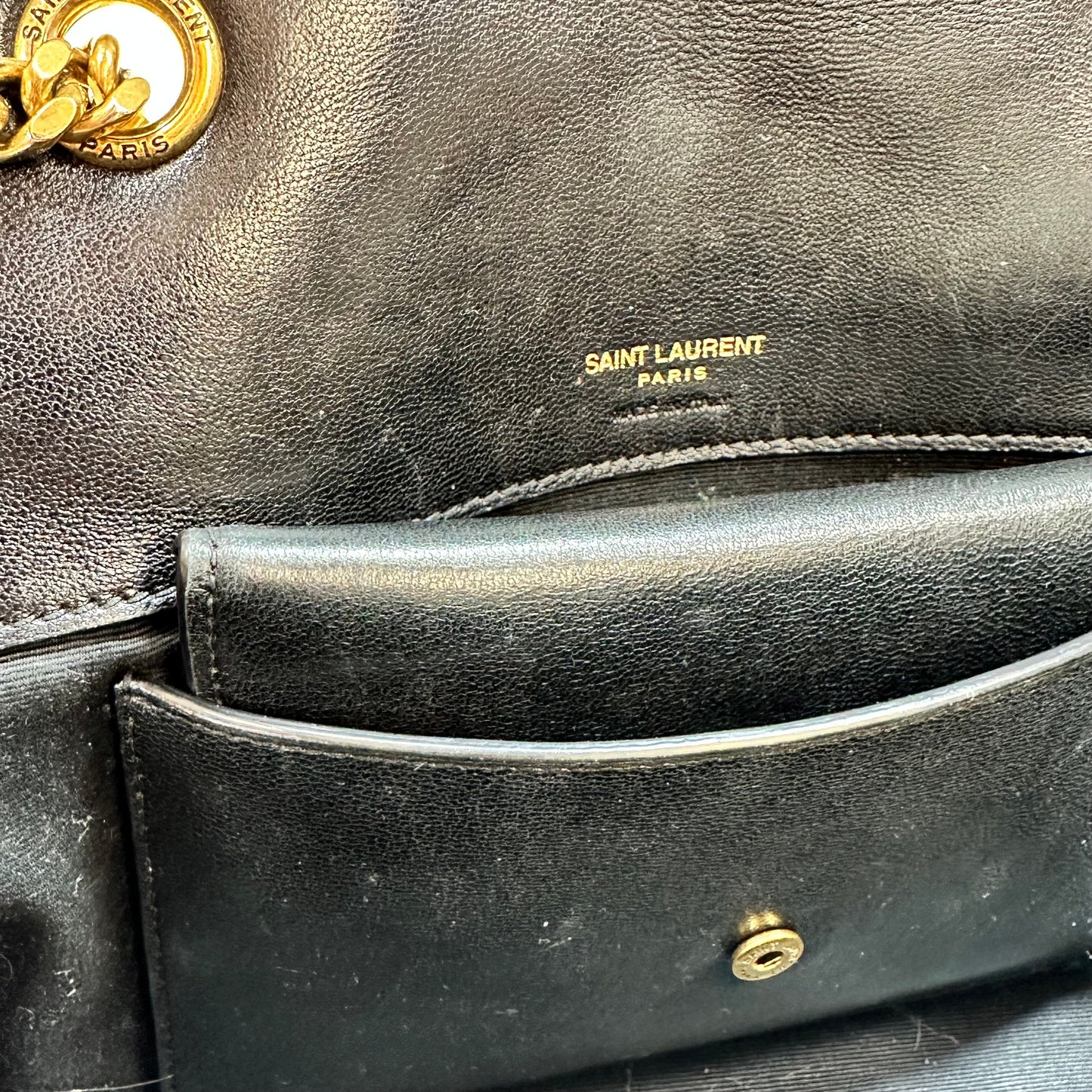 Loulou Matelassé lambskin Small Shoulder Bag Crossbody Luxury Designer By Yves Saint Laurent, Size: Small