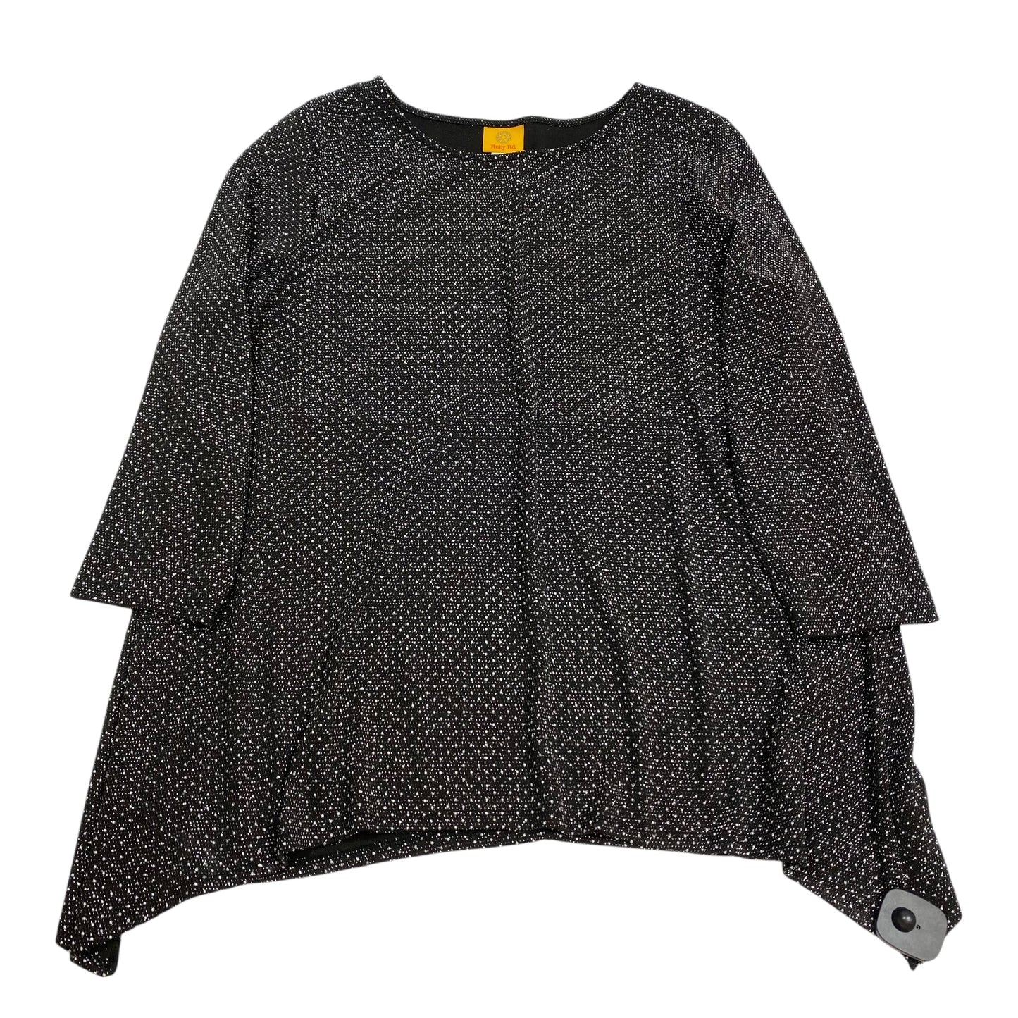 Top Ls By Ruby Rd In Black & Silver, Size:L