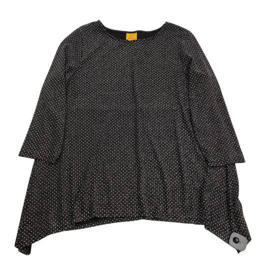 Top Ls By Ruby Rd In Black & Silver, Size:L