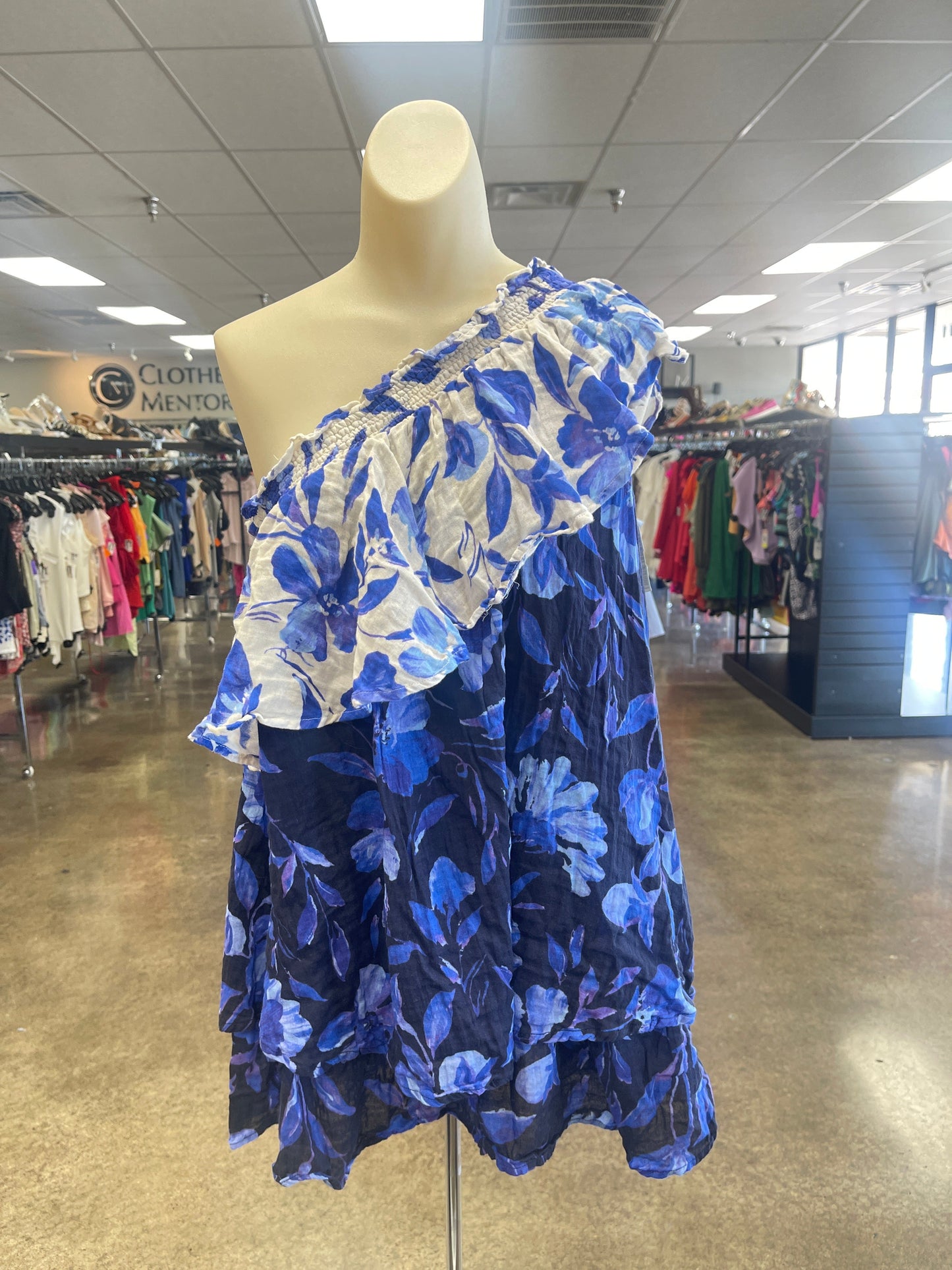 Dress Casual Short By Anthropologie In Blue, Size:Xsp