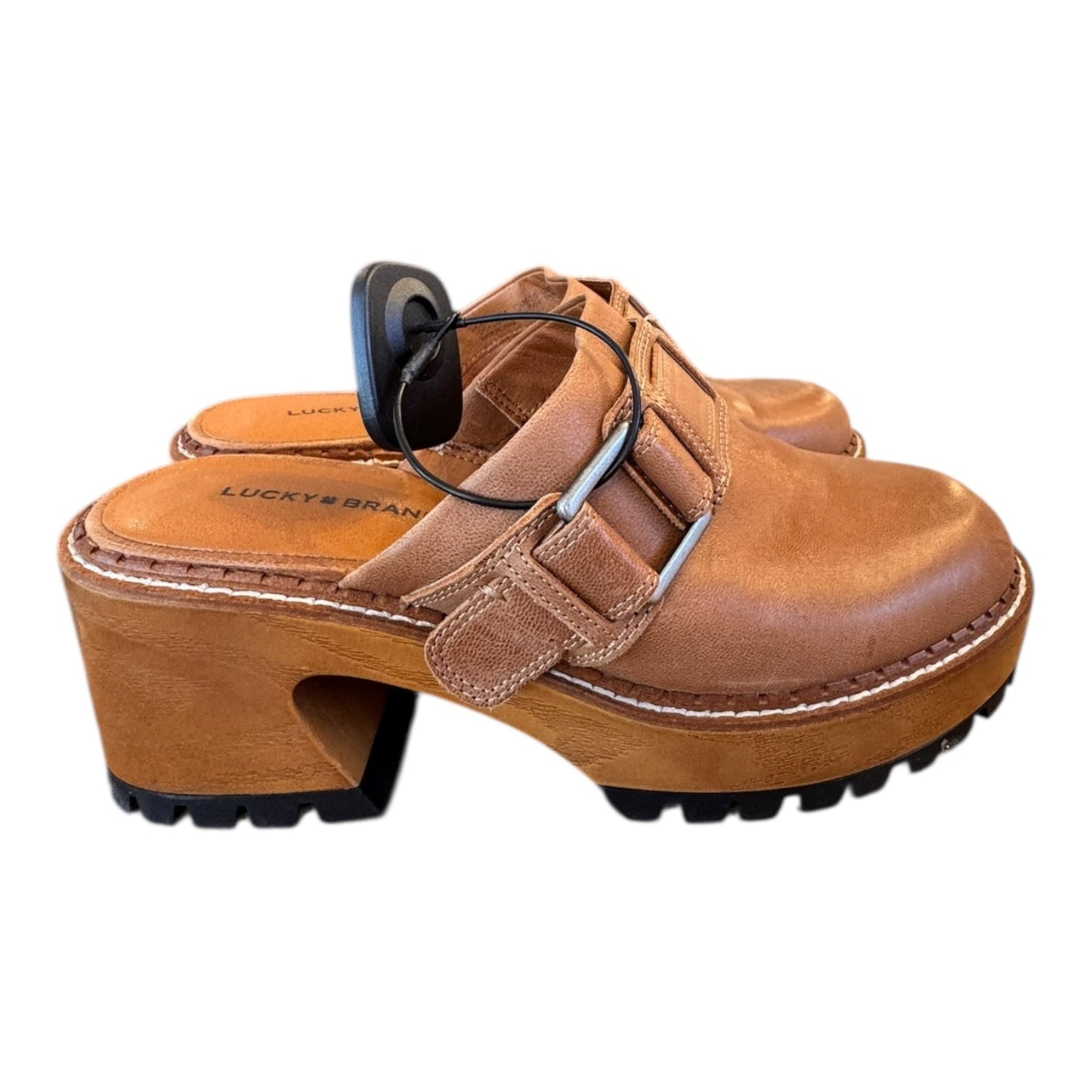 Shoes Heels Block By Lucky Brand In Brown, Size:7.5