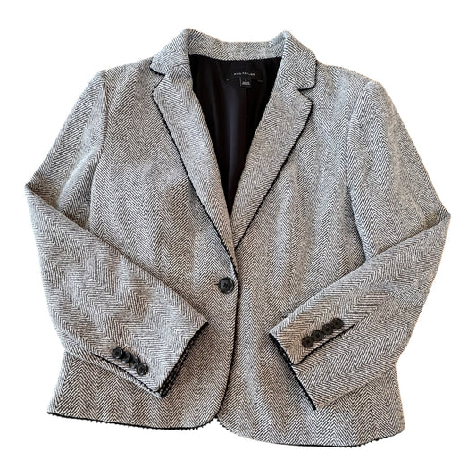 Blazer By Ann Taylor In Black & Grey, Size:6