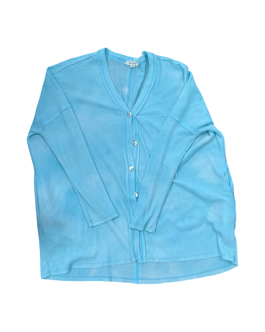 Blouse Ls By La Miel In Blue, Size:S