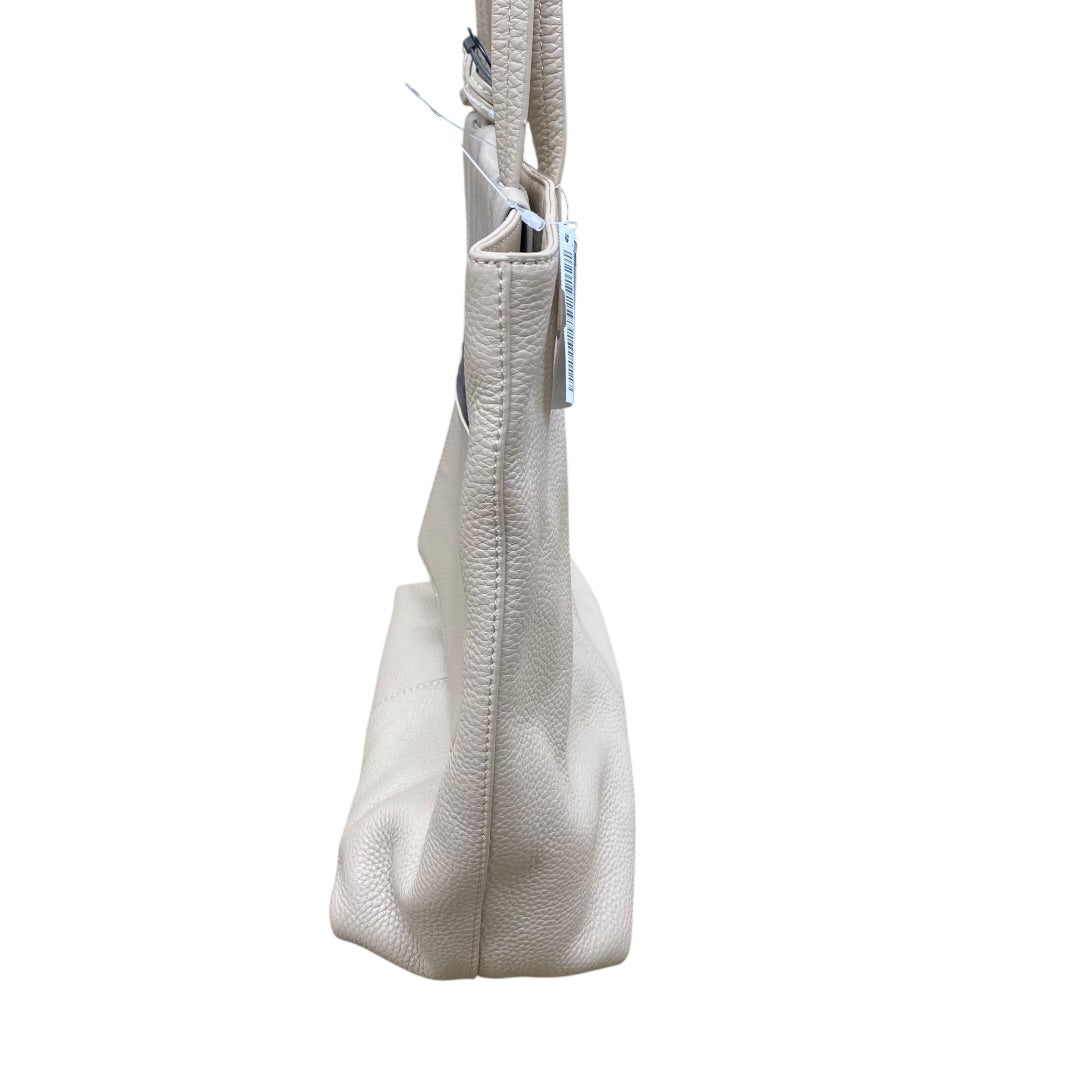 Handbag Leather By Vince Camuto In Beige, Size:Medium