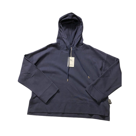 Sweatshirt Hoodie By Free Assembly In Navy, Size:Xl