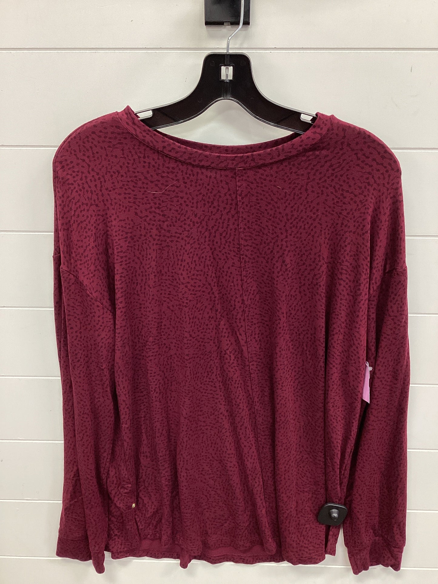 Top Ls By Liz Claiborne In Maroon, Size:L