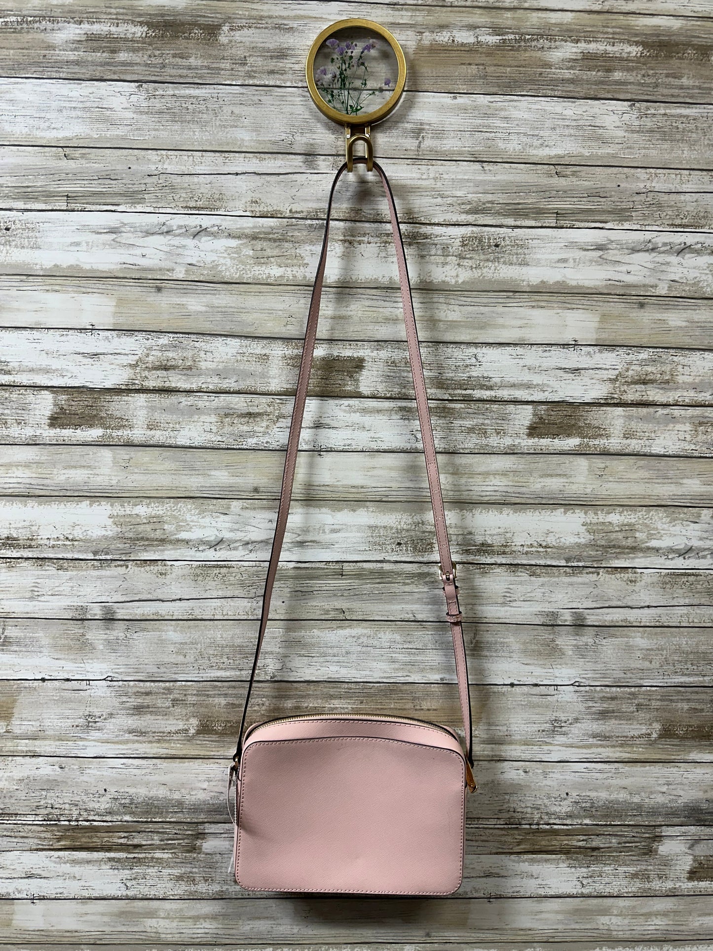 Crossbody Designer By Michael Kors In Pink, Size:Medium