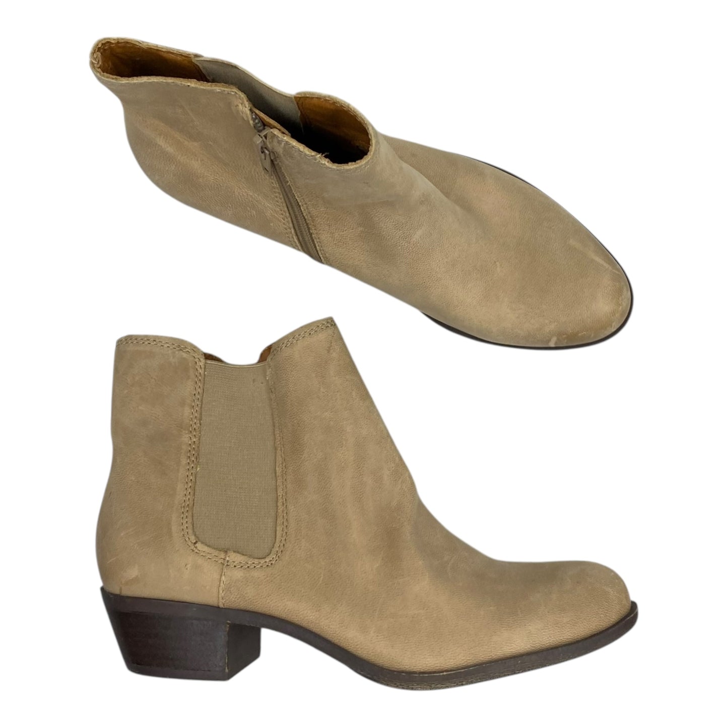 Boots Leather By Lucky Brand In Brown, Size:7