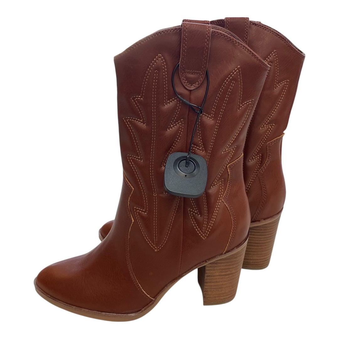 Boots Western By Mia In Brown, Size:8