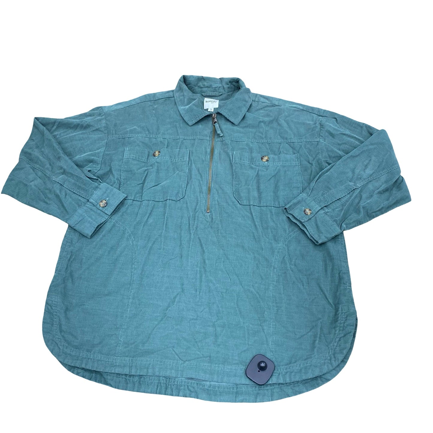 Jacket Shirt By Kensie In Green, Size:S