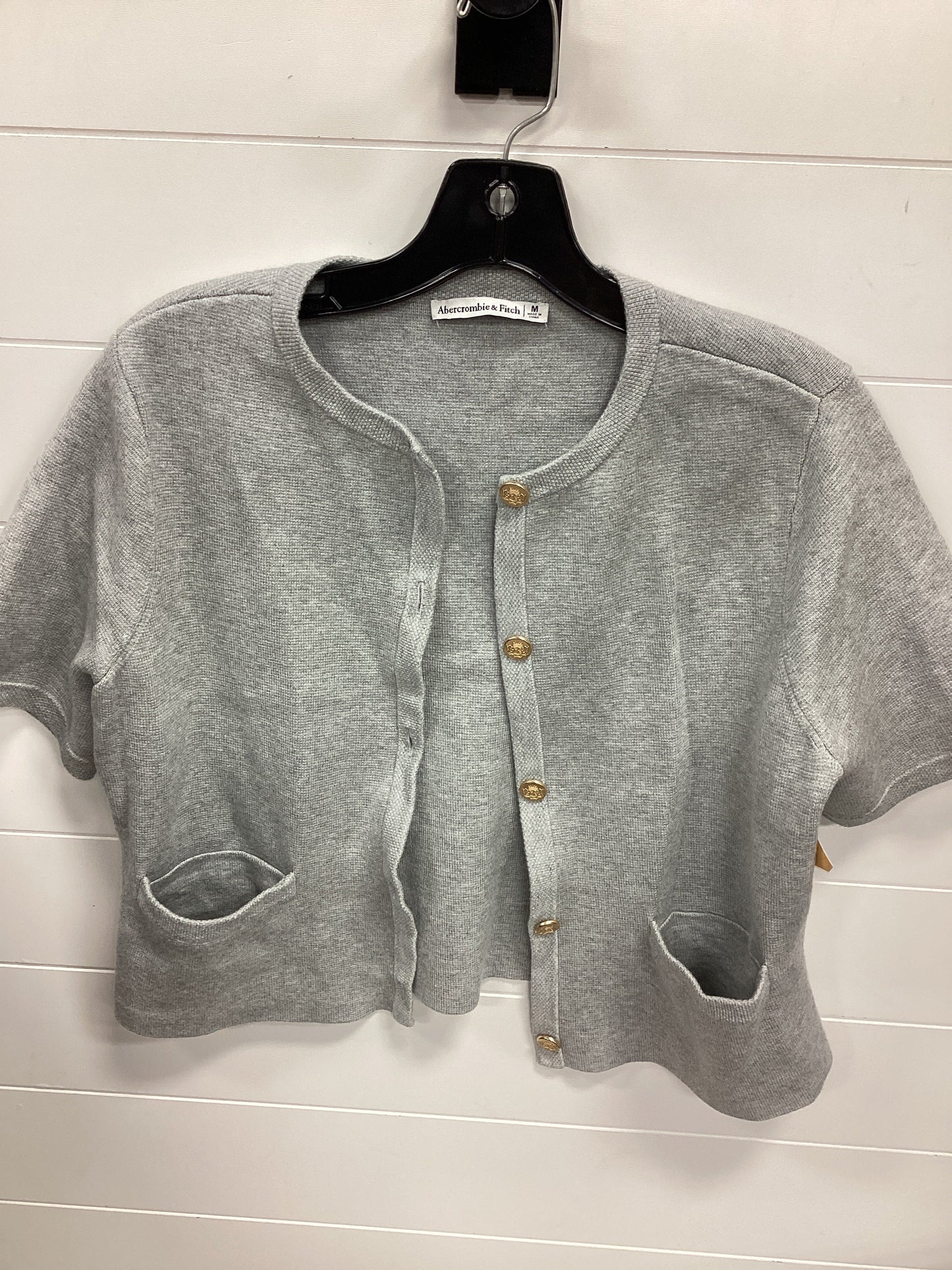 Sweater Ss By Abercrombie And Fitch In Grey, Size:M