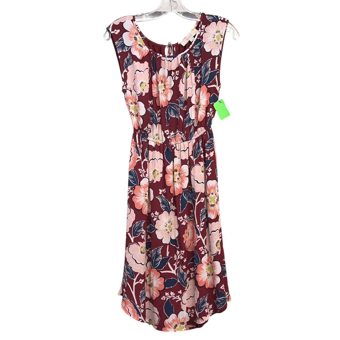 Dress Casual Short By Loft In Floral Print, Size:Xs