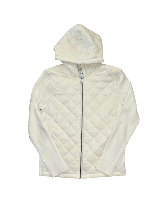 Jacket Puffer & Quilted By Liverpool In Ivory, Size:L