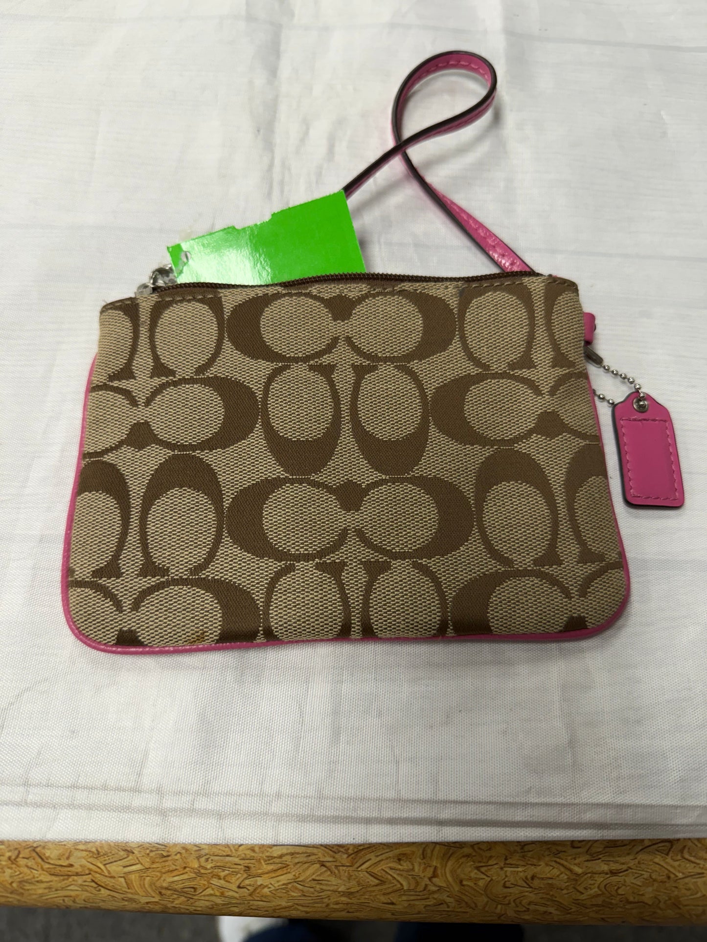 Wallet Designer By Coach In Cream & Purple, Size:Medium