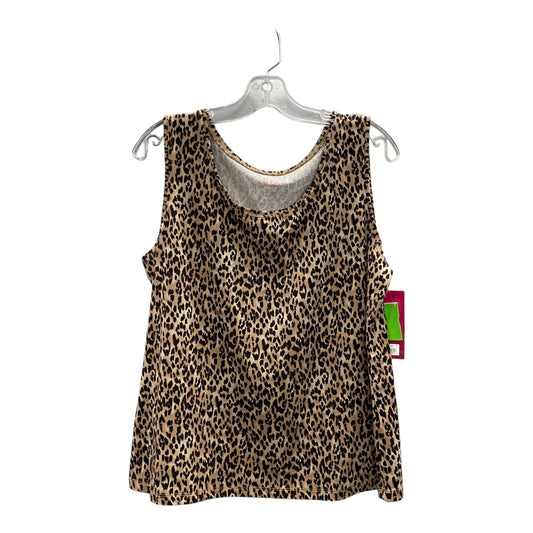 Top Sleeveless By 212 Collection In Tan, Size:L