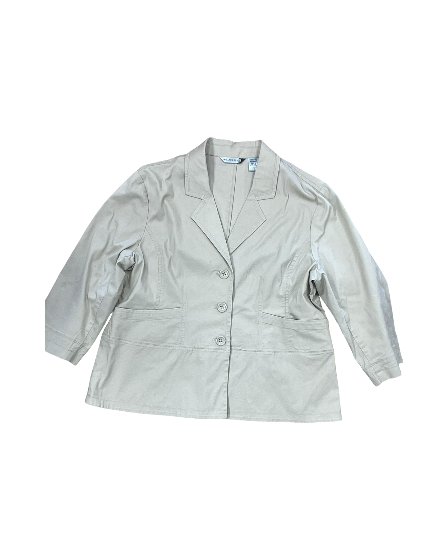 Blazer By Willow Bay In Tan, Size:Xl