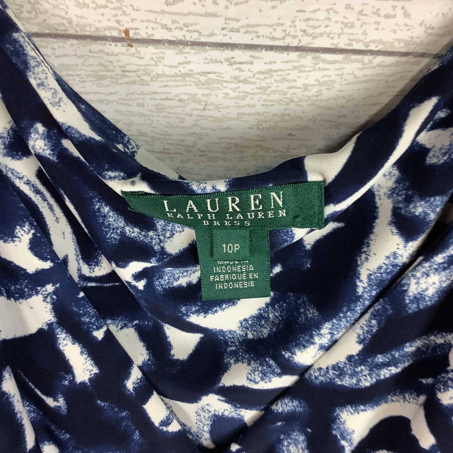Dress Work By Ralph Lauren In Blue, Size: 10 petite