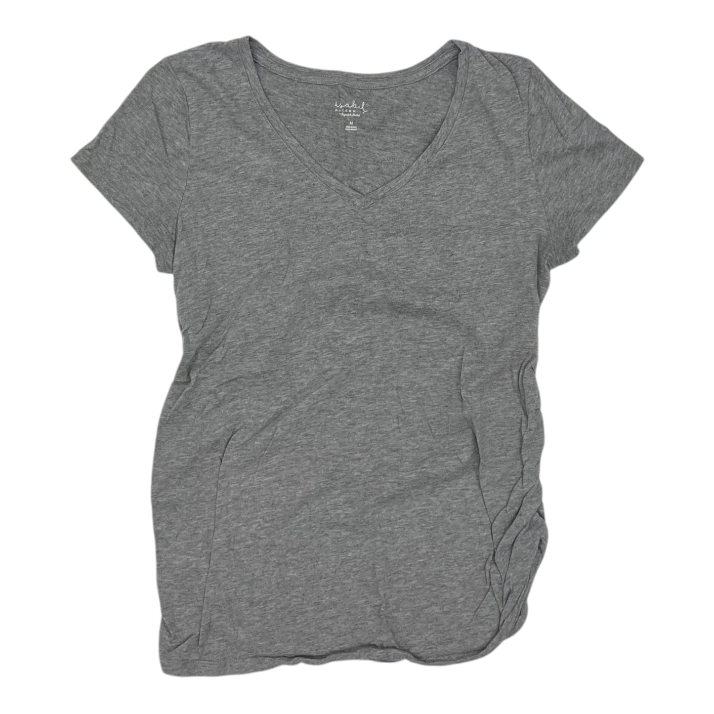 Mat Top Ss By Isabel Maternity In Grey, Size:M