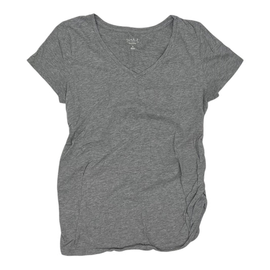 Mat Top Ss By Isabel Maternity In Grey, Size:M