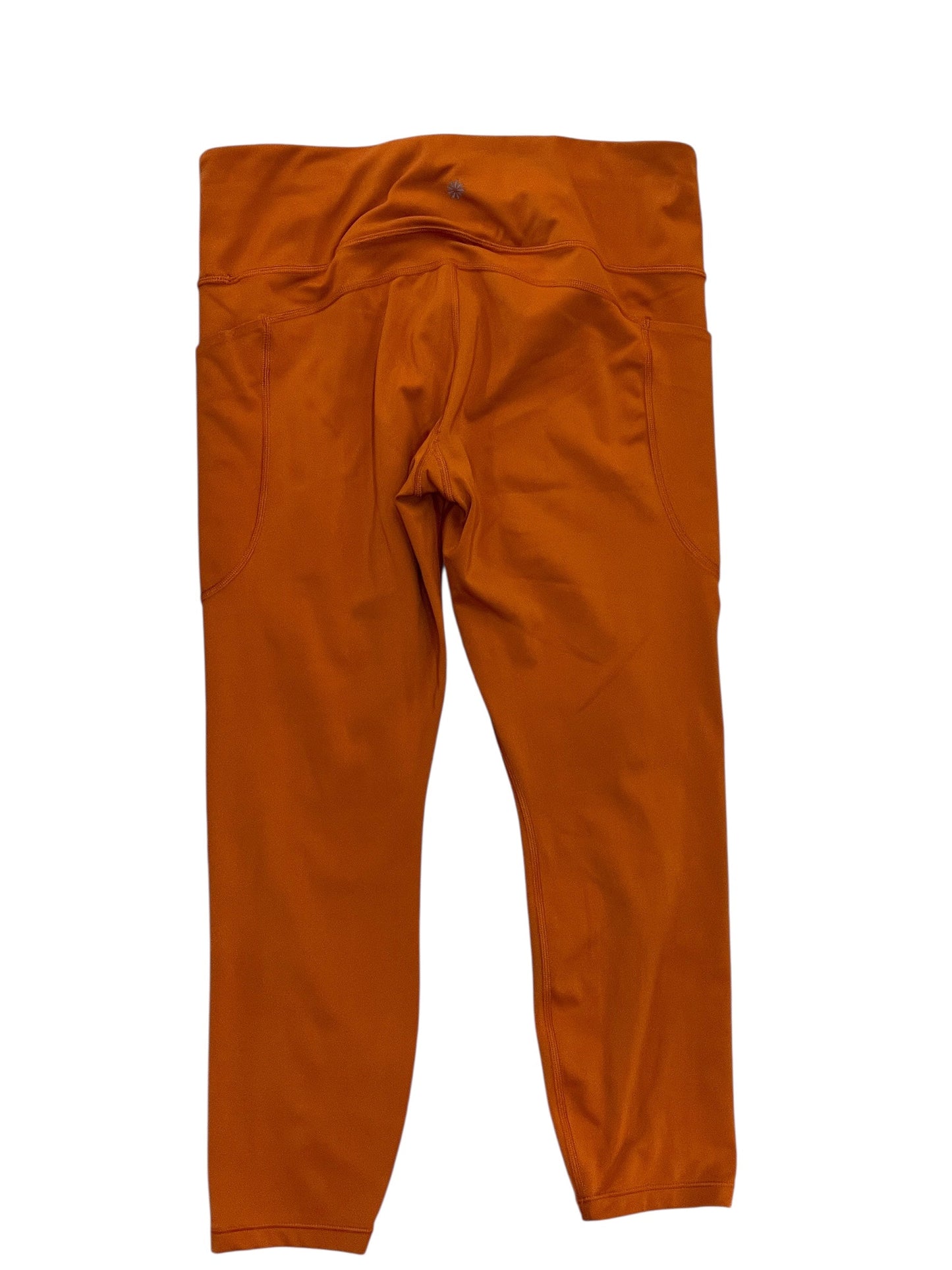 Athletic Leggings Capris By Athleta In Orange, Size:L