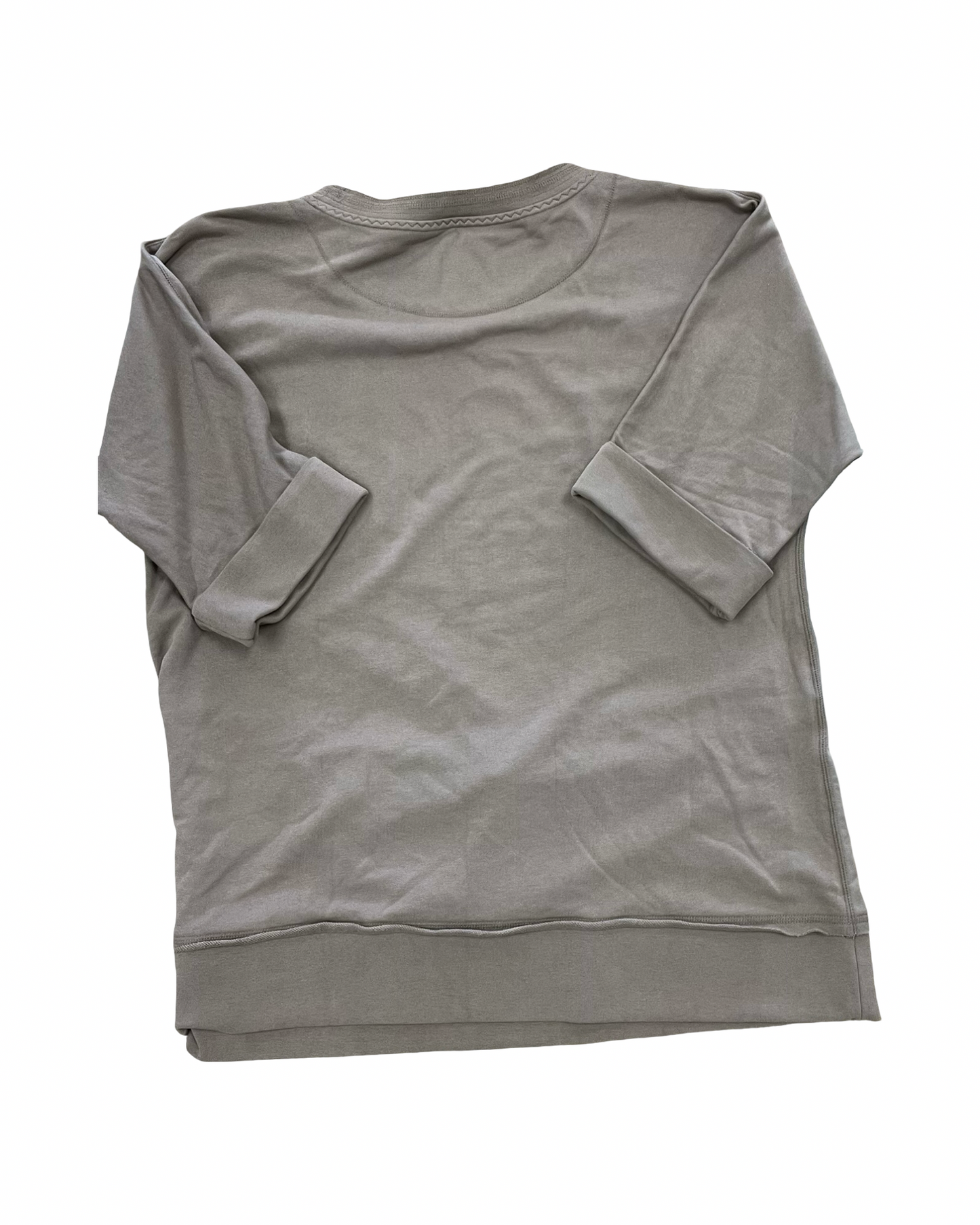 Top 3/4 Sleeve By Soft Surroundings In Brown, Size:1X
