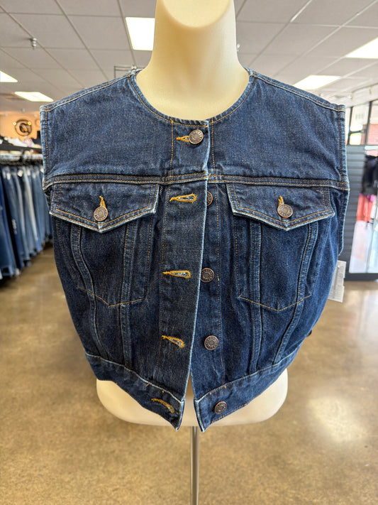 Vest Other By Agolde In Blue Denim, Size:M