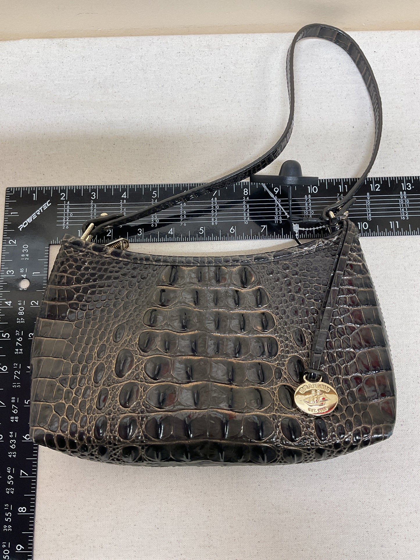 Handbag Designer By Brahmin In Green, Size:Small