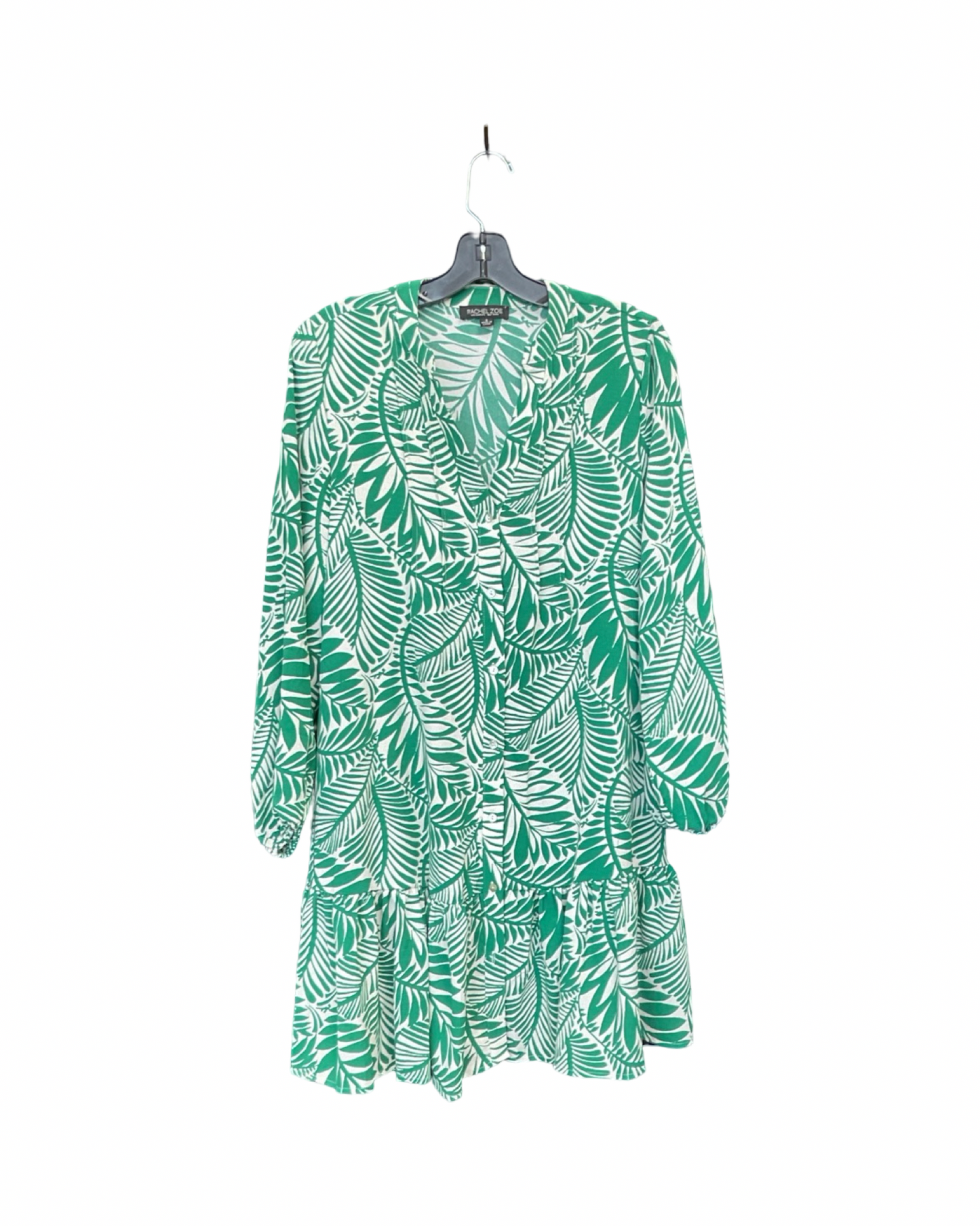 Dress Casual Midi By Rachel Zoe In Green & White, Size:S