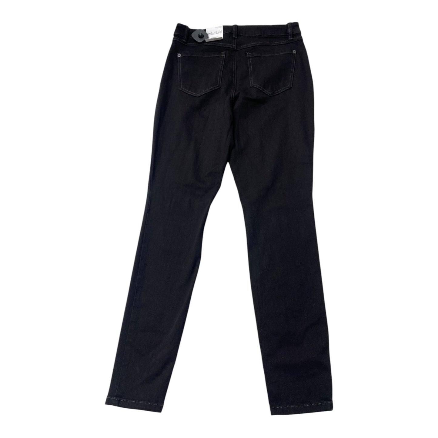 Jeans Skinny By Inc In Black Denim, Size:10