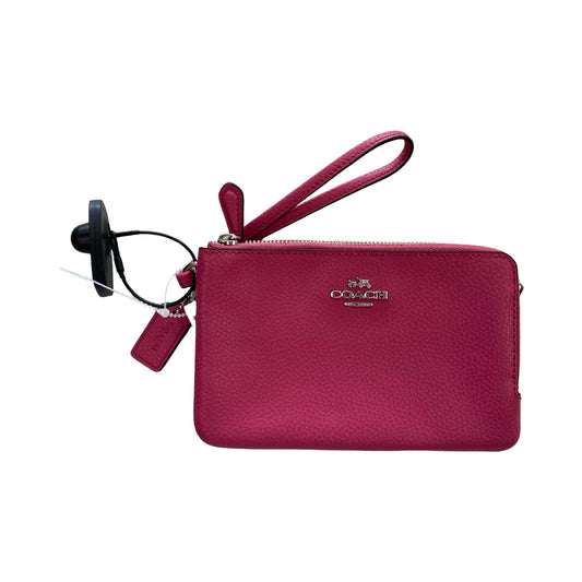 Wristlet Designer By Coach In Pink, Size:Small