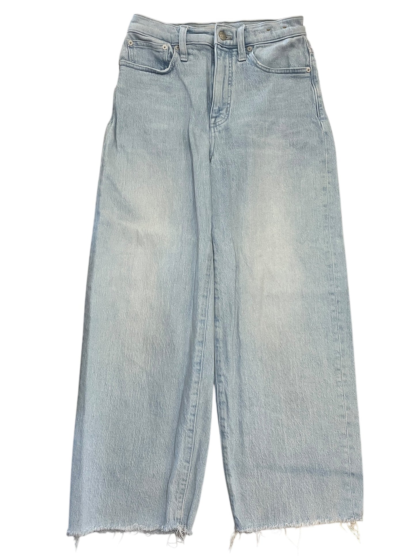 Jeans Wide Leg By Madewell In Blue Denim, Size:2