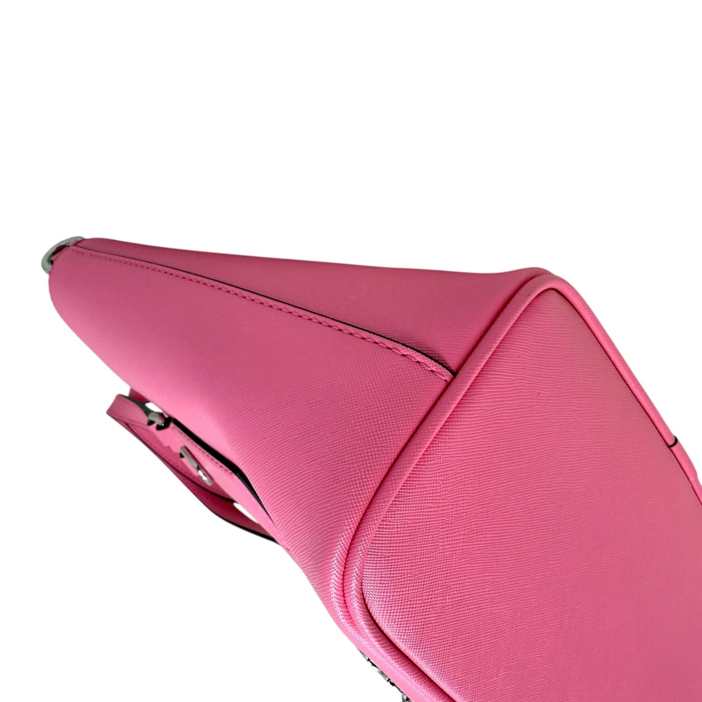 The Small Saffiano Leather Tote Bag In Candy Pink Luxury Designer By Marc Jacobs, Size: Small