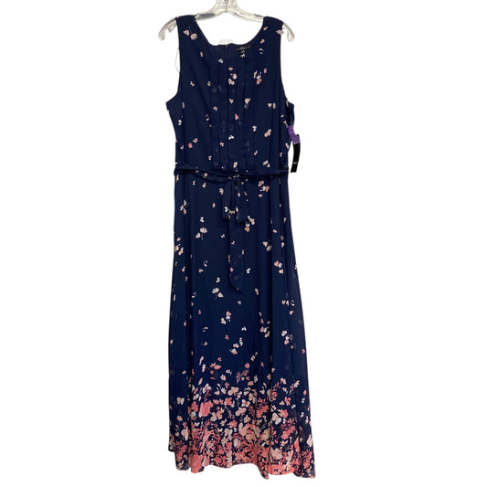 Dress Party Long By R And K Originals In Navy, Size:1X