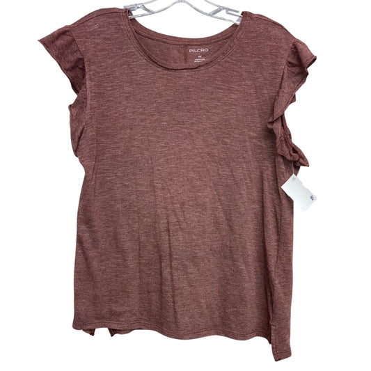 Top Sleeveless By Pilcro In Maroon, Size:Xs