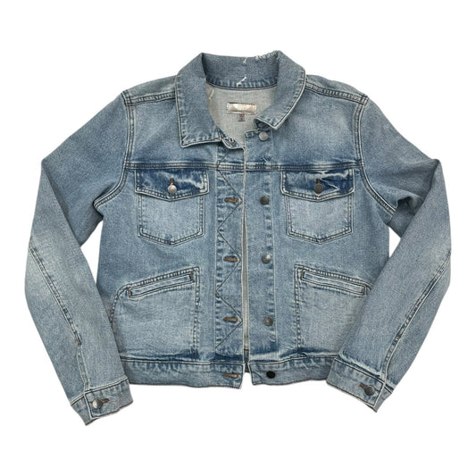Blazer By Kut In Blue Denim, Size:Xl
