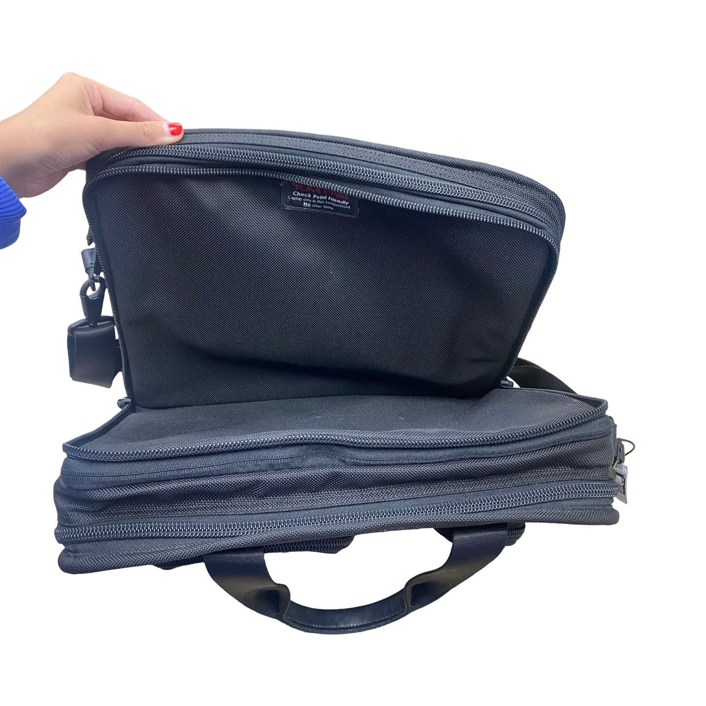 Laptop Bag Designer By Tumi In Black, Size:Large