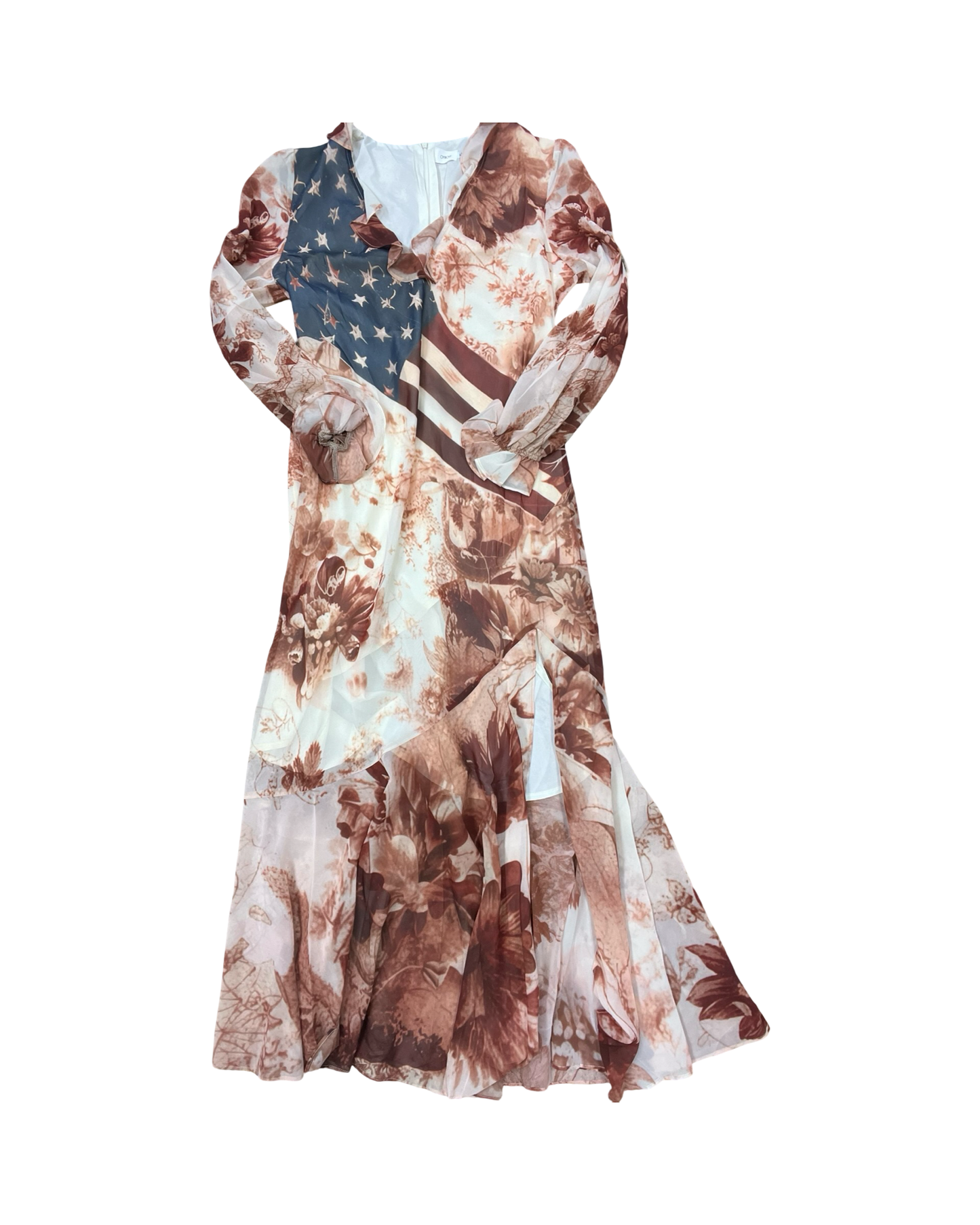 Dress Casual Maxi By Clothes Mentor In Blue & Red & White, Size:Xl