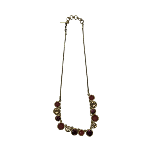 Necklace Other By Nine West In Gold & Pink
