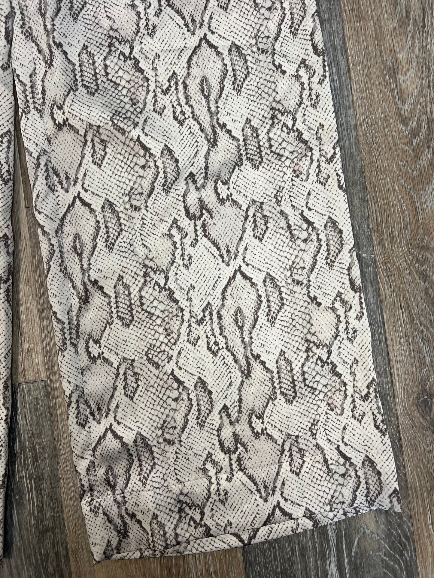 Pants Wide Leg By A New Day In Snakeskin Print, Size: Xs