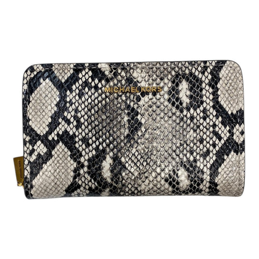 Wallet Designer By Michael Kors In Snakeskin Print, Size:Small