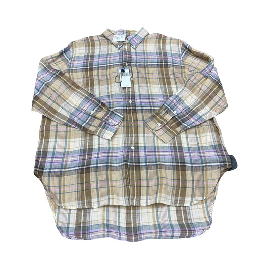 Top Ls By Polo Ralph Lauren In Plaid Pattern, Size:L