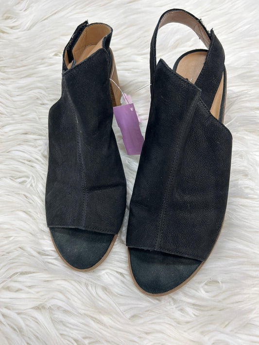 Sandals Heels Block By Franco Sarto In Black, Size:9