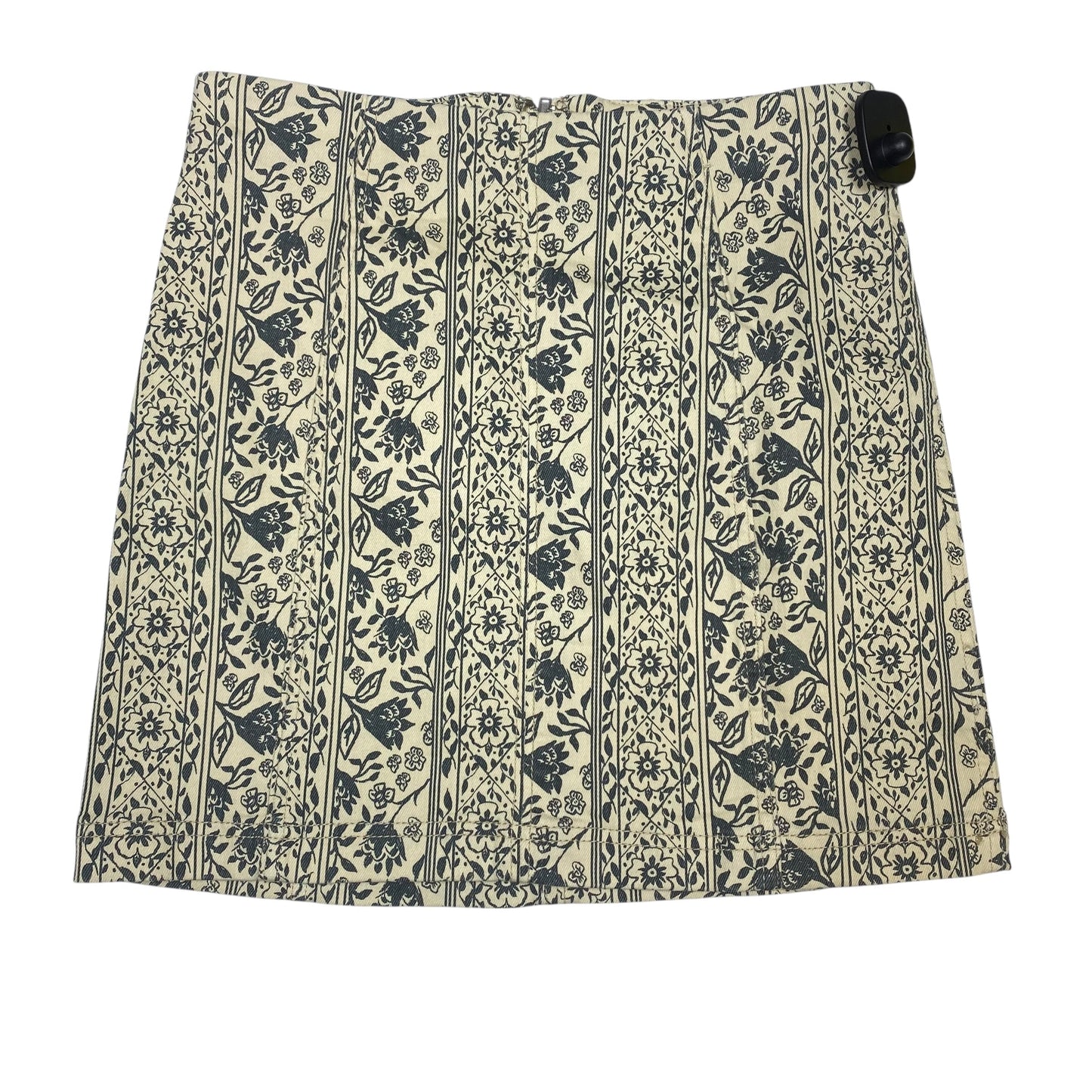 Skirt Mini & Short By Free People In Cream & Grey, Size:S